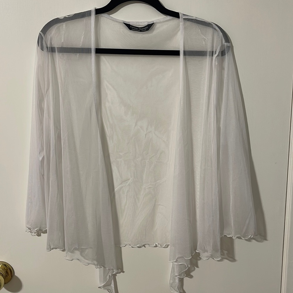 New white sheer Tango Mango cover up